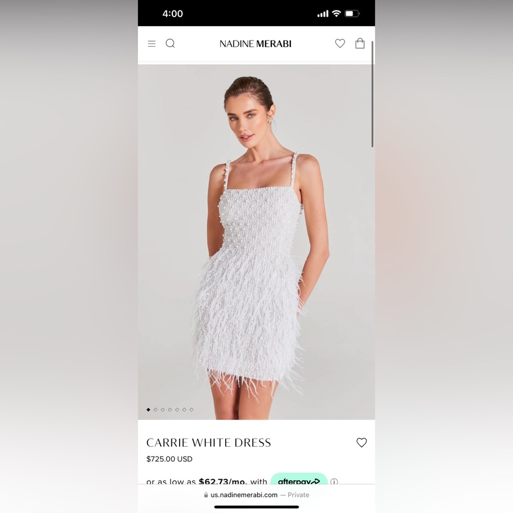 NADINE MERABI Carrie White Dress
